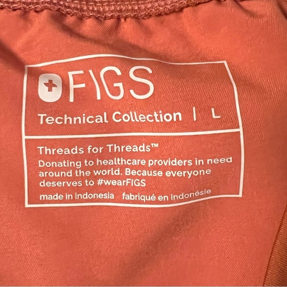 FIGS Scrub Top and Bottoms Terracotta NWOT - Picture 9 of 9